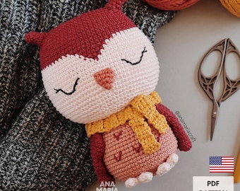 Häkelanleitung für Amigurumi – Olivia die Eule