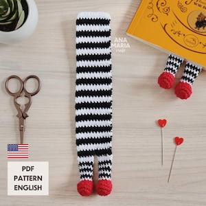 E-book Crochet Pattern Amigurumi - Bookmark The Wicked Witch Of The East - The Wizard of Oz - PDF