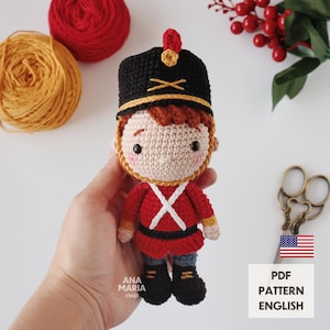E-book Crochet Pattern Amigurumi - The Steadfast Tin Soldier Nutcracker - Christmas - PDF