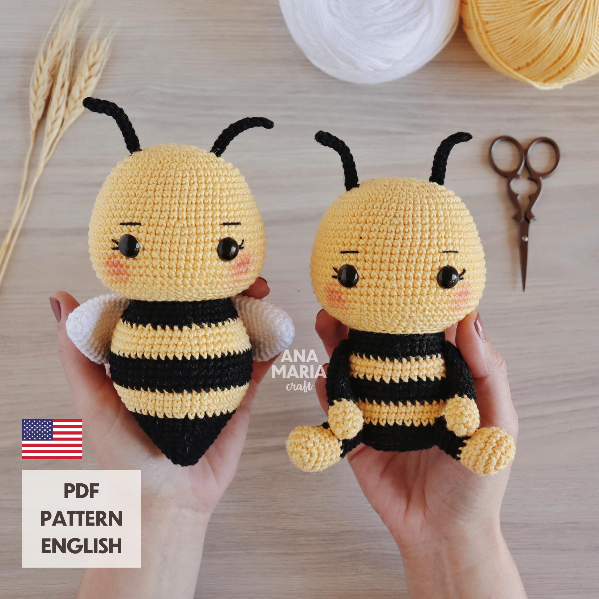 E-book Crochet Pattern Amigurumi Melissa the Bee + Bonus Little Bee Melissa PDF