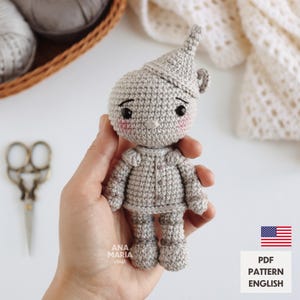 E-book Crochet Pattern Amigurumi - Tin Man - The Wizard of Oz - PDF (English)