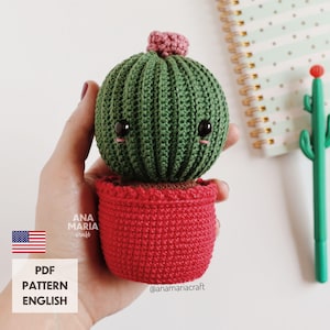 Patrón de crochet para amigurumi Catarina el Cactus - PDF