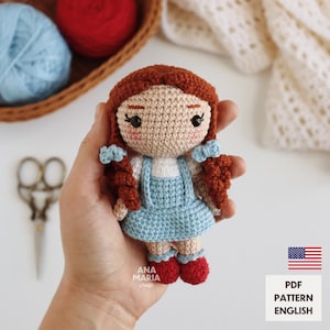 E-book Crochet Pattern Amigurumi - Dorothy - The Wizard of Oz - PDF (English)