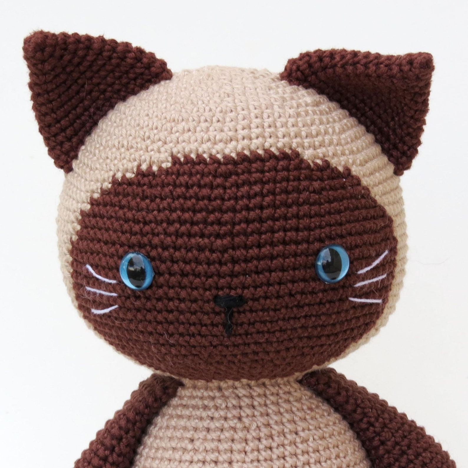 Crochet Pattern Amigurumi Siamese Cat Kitty Mel PDF English Etsy