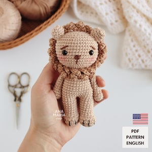 E-book Crochet Pattern Amigurumi - Cowardly Lion - The Wizard of Oz - PDF