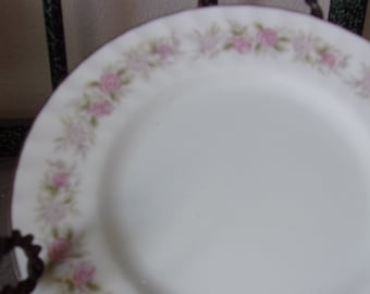 Los platos de postre con diseño de rosas de casa de té se venden por separado