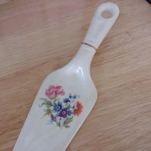 Pie Server With Flower Decals