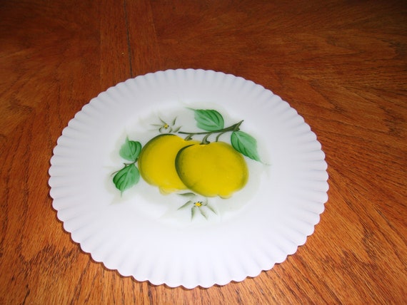 Petalware Salad Plate With Fired-on Lemons
