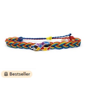 Autism Awareness Bracelet, Love and Support, Fund Raising, Perfect for Gift Giving, Braided, 100% Waterproof, Fits all, Unisex