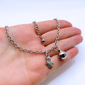 Submissive & Spanked Anklet Bracelet Choker Jewelry - 100% Stainless Steel