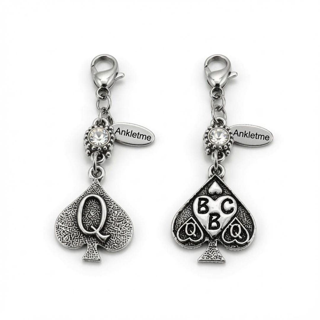 BBC Qos Queen of Spades Charm Clip-on Hotwife Jewelry - Etsy