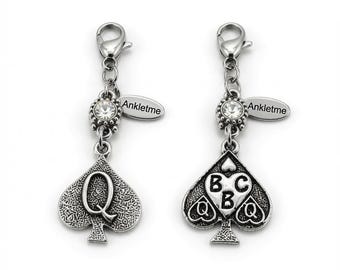 BBC QoS Queen of Spades Charm Clip-On Hotwife Jewelry
