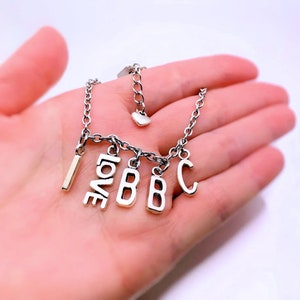 I Love BBC Anklet Bracelet Jewelry - Swinger Hotwife Cuckold QoS