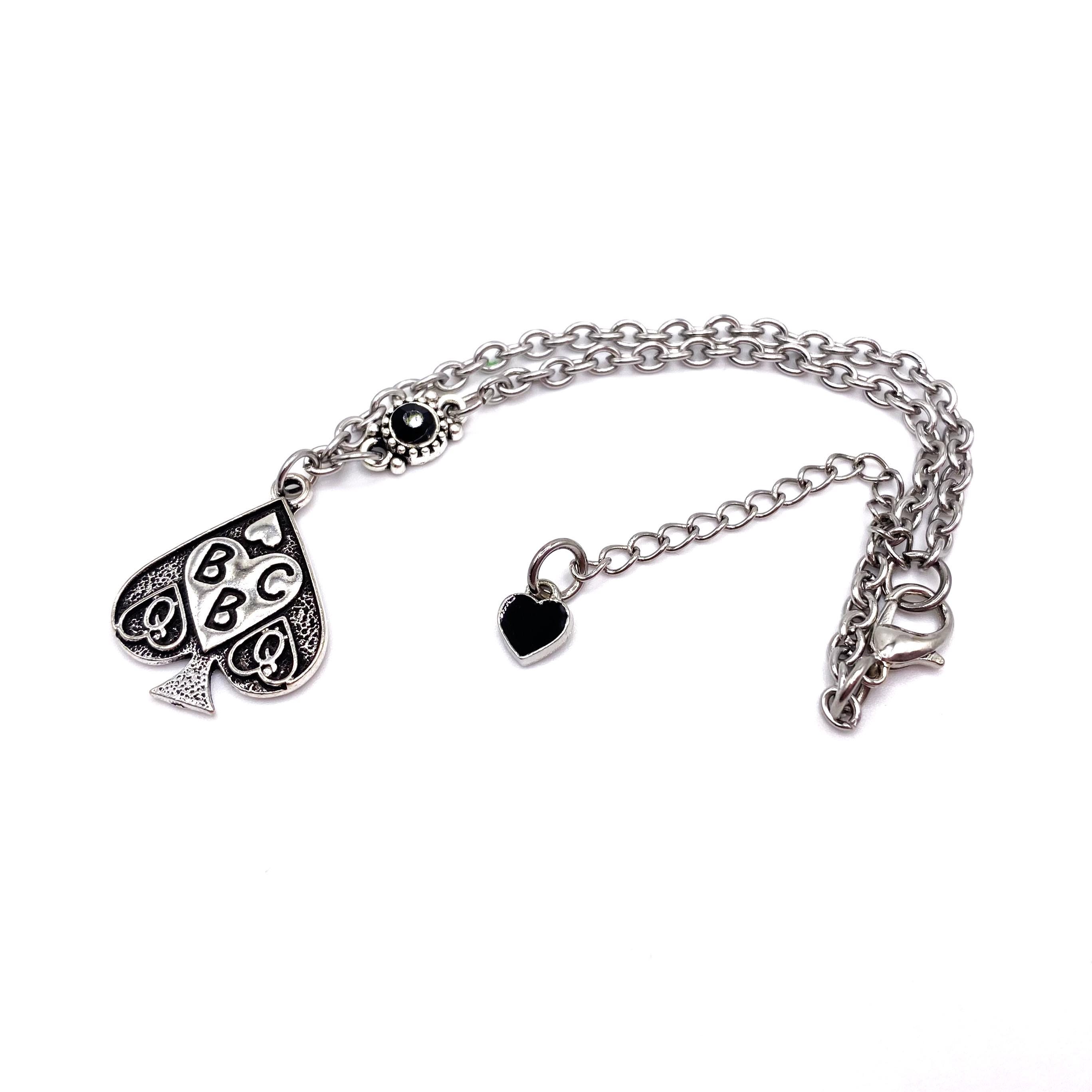 BBC QoS QUEEN of SPADES Anklet Bracelet Choker Jewelry for Women