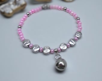 BDSM Bondage Anklet Bracelet Jewelry | Stainless Steel Letters