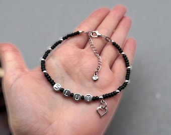 Slut Slutwife CumSlut  Anklet Bracelet Jewerly  by Ankletme