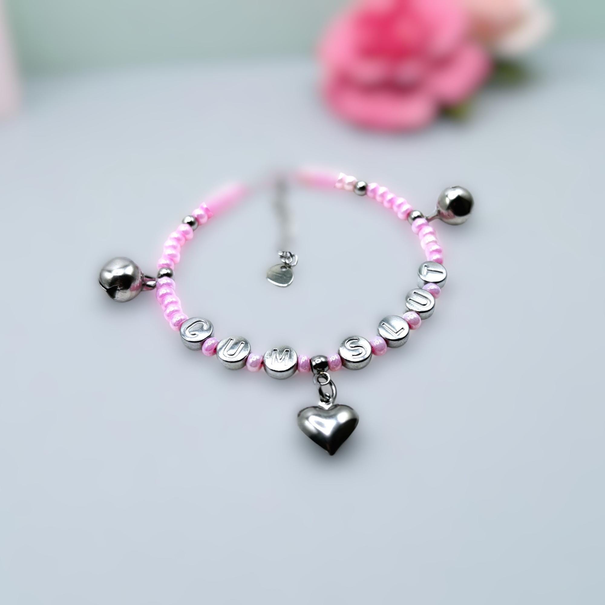 Cavigliera Con Ciondolo A Forma Di Cupola Con Scritta In Inglese "Cuckold Bull Hotwife - Sexy Jewels - Foto 2