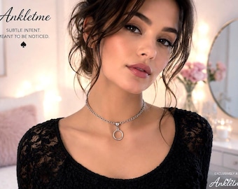 BDSM Chain Choker-Collar Submissive Necklace Jewelry - 100% Stainless Steel
