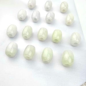 100% NATURAL White and Green JADEITE BARREL|Type A Jadeite|White Jadeite|Green Jadeite|Natural Jadeite|Natural Jade|Jade Gemstone|Gemstone