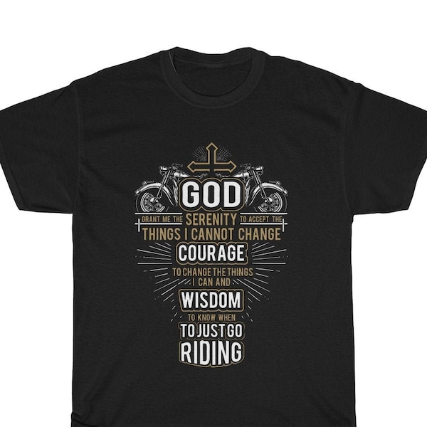 Christian Biker Serenity Prayer T-shirt