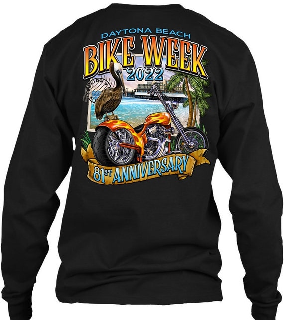 2022 Daytona Bike Week 81st Anniversary Pier Postcard T-shirt