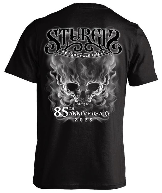 2025 スタージス モーターサイクル ラリー スモーキー スカル T シャツ