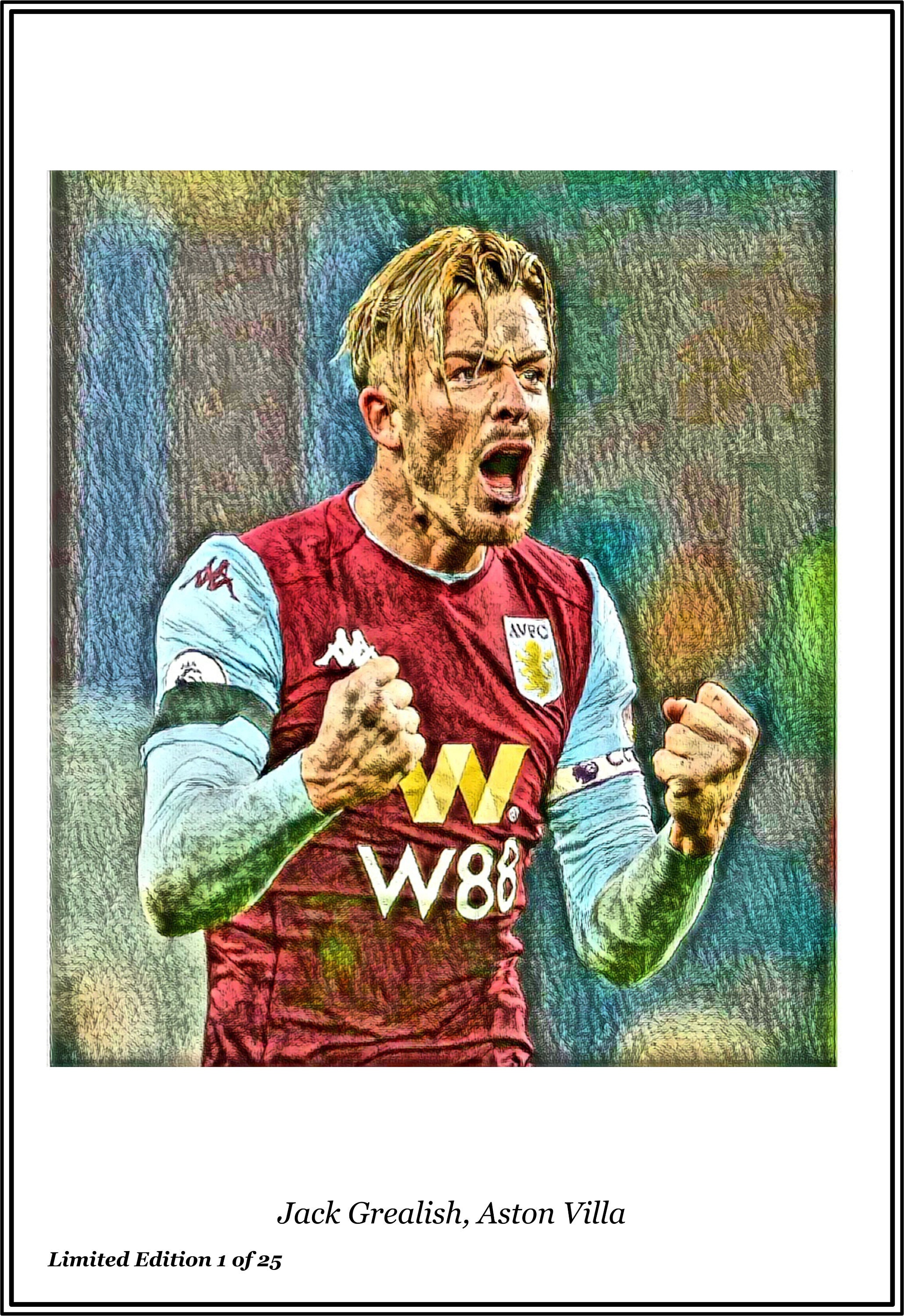 Jack Grealish Aston Villa Etsy