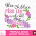 Her Children Rise up and Call Her Blessed Painted Printable Sublimation ...