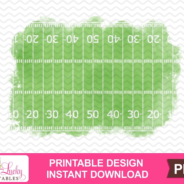 Football field background watercolor printable sublimation design - Digital download - PNG - Printable graphic design