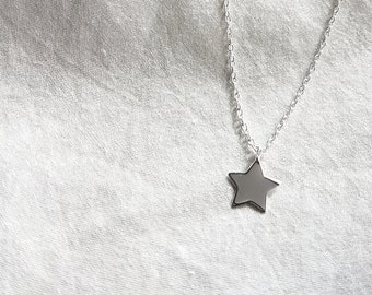 Halskette mit kleinem Stern aus 925 Sterling Silber,Geburtstag Geschenk,Zierliche Halskette,Geschenk für sie,Geburtstag Tochter