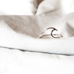 Wave 925 Sterling Silver Ring,Birthday Gift Women,Women Ring,Beach Jewellery,Gift For Her,Surf Jewellery,Stainless Steel,Charity Shop
