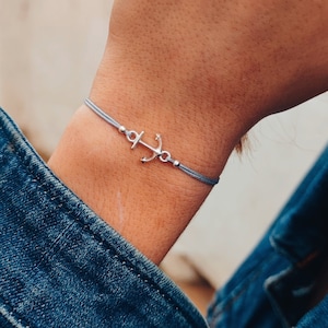 Ladies anchor bracelet discount