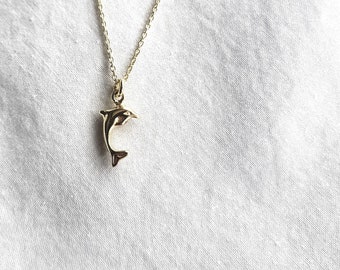 Dolphin necklace,24k gold plated,birthday gift,dolphin pendant,gift for her,women's necklace,dainty necklace,charity
