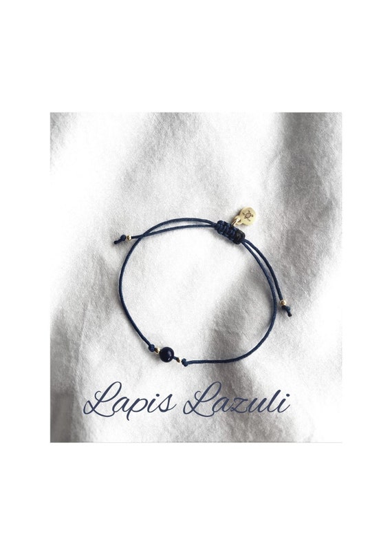 Lapis Lazuli Bracelet,Gemstone Bracelet,Natural Stone,Beaded Bracelet,Minimalist,Gift Woman,Birthday Gift,Stone Blue,Charity