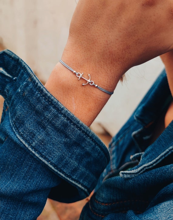 Anchor Bracelet Woman,925 Sterling Silver,Birthday Gift woman,Sailing,Bracelet Woman, Jewellery Gift,Silver anchor Bracelet, Charity Shop