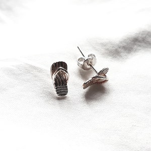 Flip Flops Stud Earring,925 Sterling Silver,Stud earring woman,Gift for her,Beach,Summer,Charity Shop