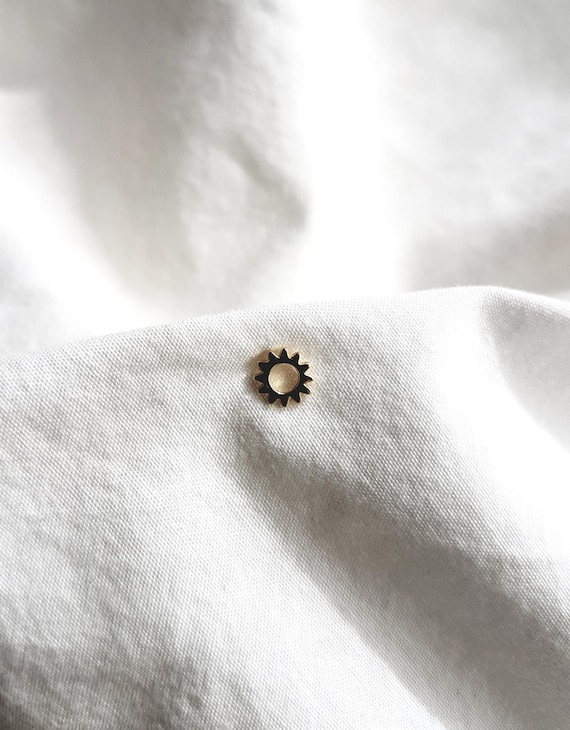 Stud Earrings Sun,24k Golden Plain Earrings,Birthday gift women,Ladies Stud Earrings,Tiny Stud Earrings,Gift for Her