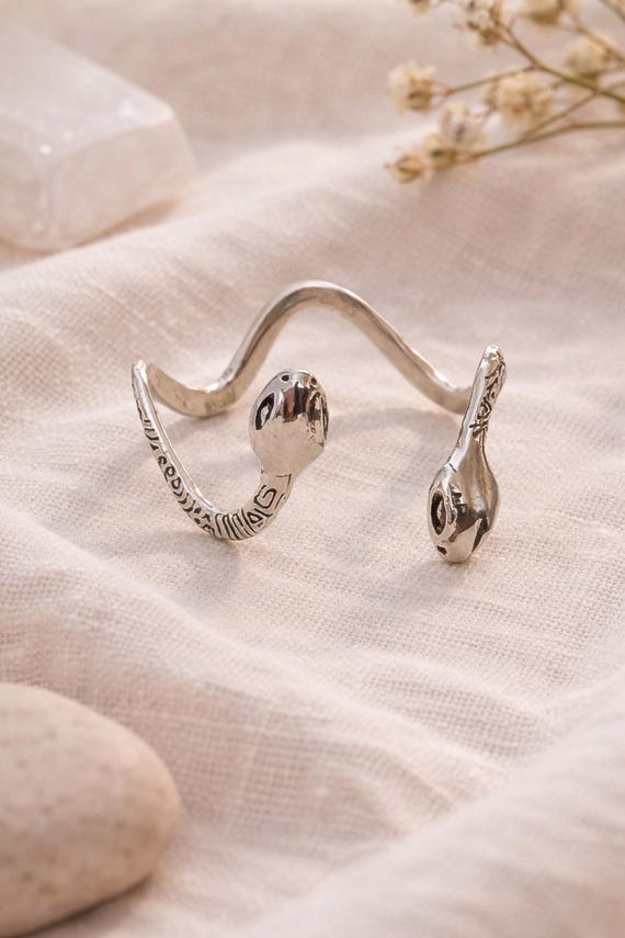 snake ring sterling silver 925 - open ring gift