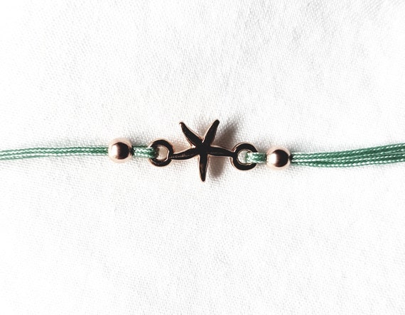 Gold starfish bracelet for children, girls' bracelet, Christmas gift for girls, rose gold jewelry, gifts for children, charity shop