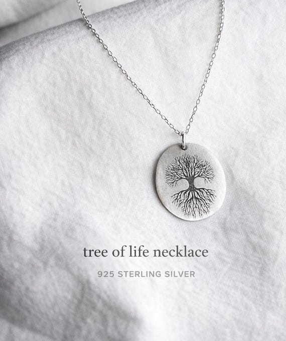 Tree of life necklace 925 silver - meaningful gift for her - gift for women