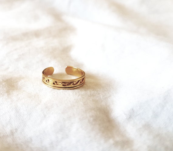24k gold toe rings deals