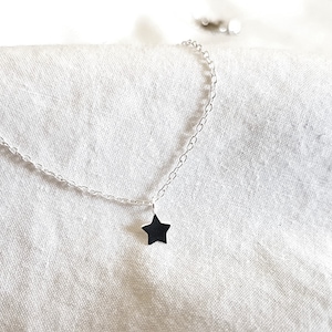 Delicate silver bracelet with star, birthday, 925 sterling silver, gift for women, star pendant, dainty bracelet