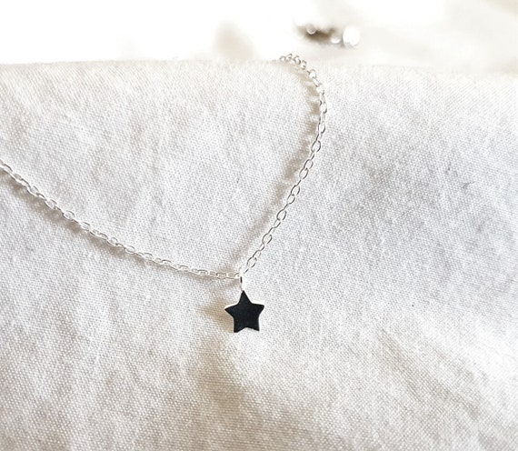 Delicate silver bracelet with star, birthday, 925 sterling silver, gift for women, star pendant, dainty bracelet