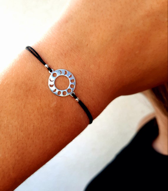 Moon Phase Bracelet,Birthday gift women,925 Silver Bracelet,Moon Bracelet,Ladies Jewellery,Gift for Her,Boho Jewellery,Charity