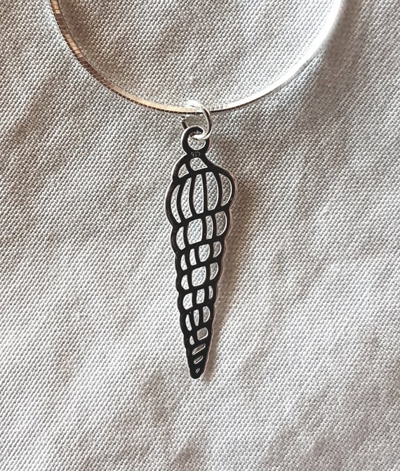 shell necklace sterling silver - gift for women - minimalist ocean jewelry