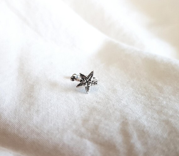 Ear clip with starfish, gift birthday woman, 925 sterling silver, ear cuff ladies, silver jewelry, beach earring, gift for her