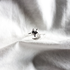 Fox 925 Sterling Silver Ring,Birthday Gift Women,Adjustable Ring,Fox Jewellery Woman,Gift For Her,Adjustable,Delicate Ring,Charity Shop