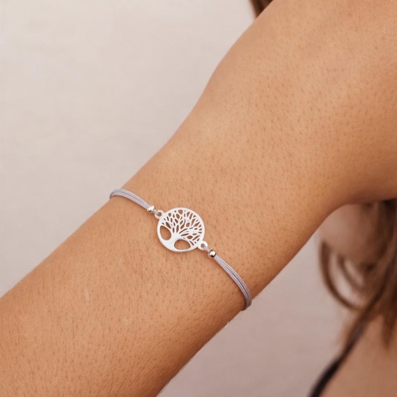 tree of life bracelet 925 sterling silver - meaningful gift for her - jewelry gift for women - handmade bracelet