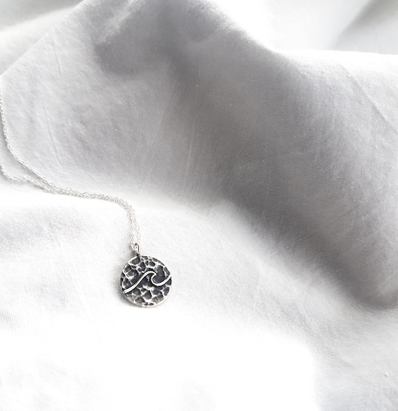 Wave necklace 925 silver - wave necklace sterling silver gift for women