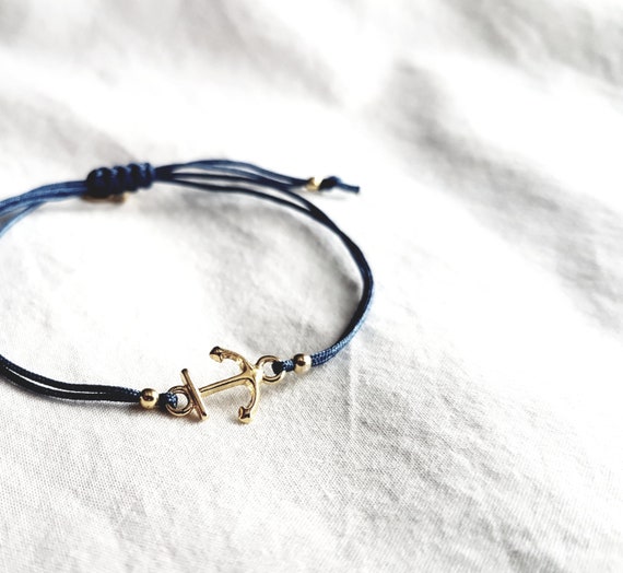 Bracelet with anchor 14k gold, birthday gift woman, gift woman, women's bracelet, anchor jewelry, maritime jewelry, stainless steel, charity shop